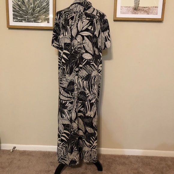 Zara Graphic Leaf Print Shirtdress - Picture 3 of 6